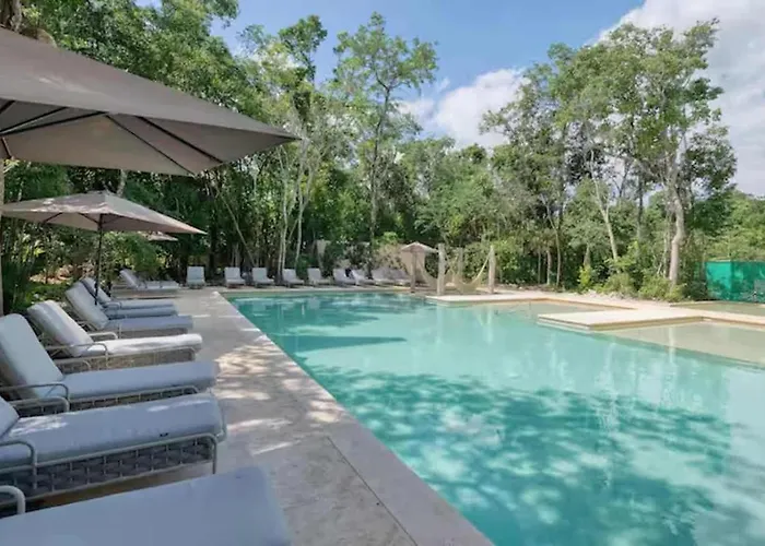 Chic Jungle 2br - Balcony Priv Pool Steam & Gym Apartment Tulum