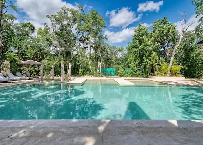 Chic Jungle 2br - Balcony Priv Pool Steam & Gym Tulum